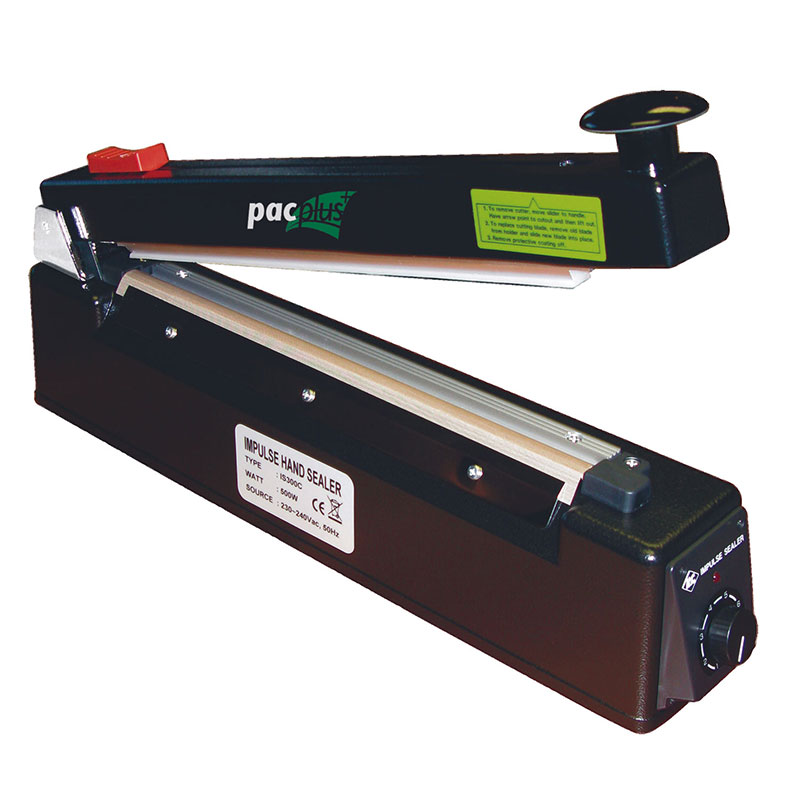 300mm Single Bar Impulse Heat Sealer with Cutter - 500W