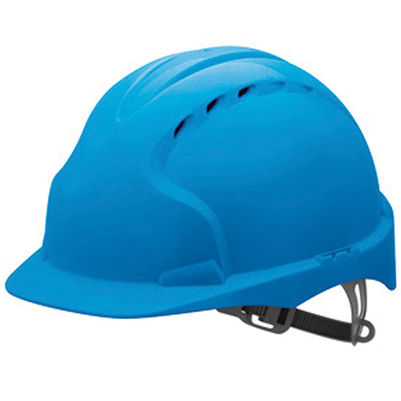Blue JSP EVO3 Safety Helmet with Comfort Harness and Slip Ratchet
