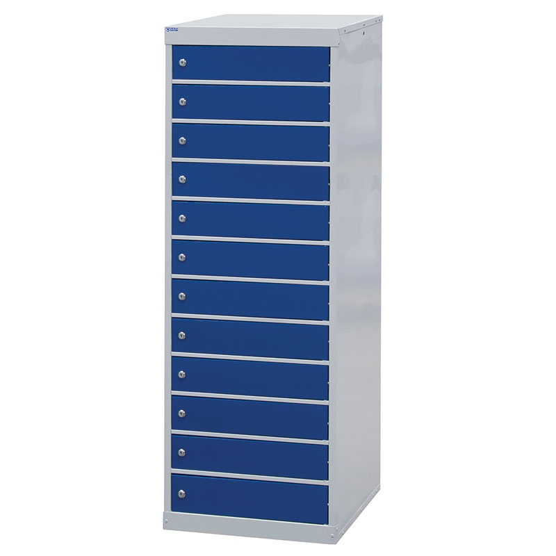 Laptop & Tablet Storage Locker - 1460 x 500 x 500 - 12 Tiers, 12 Doors