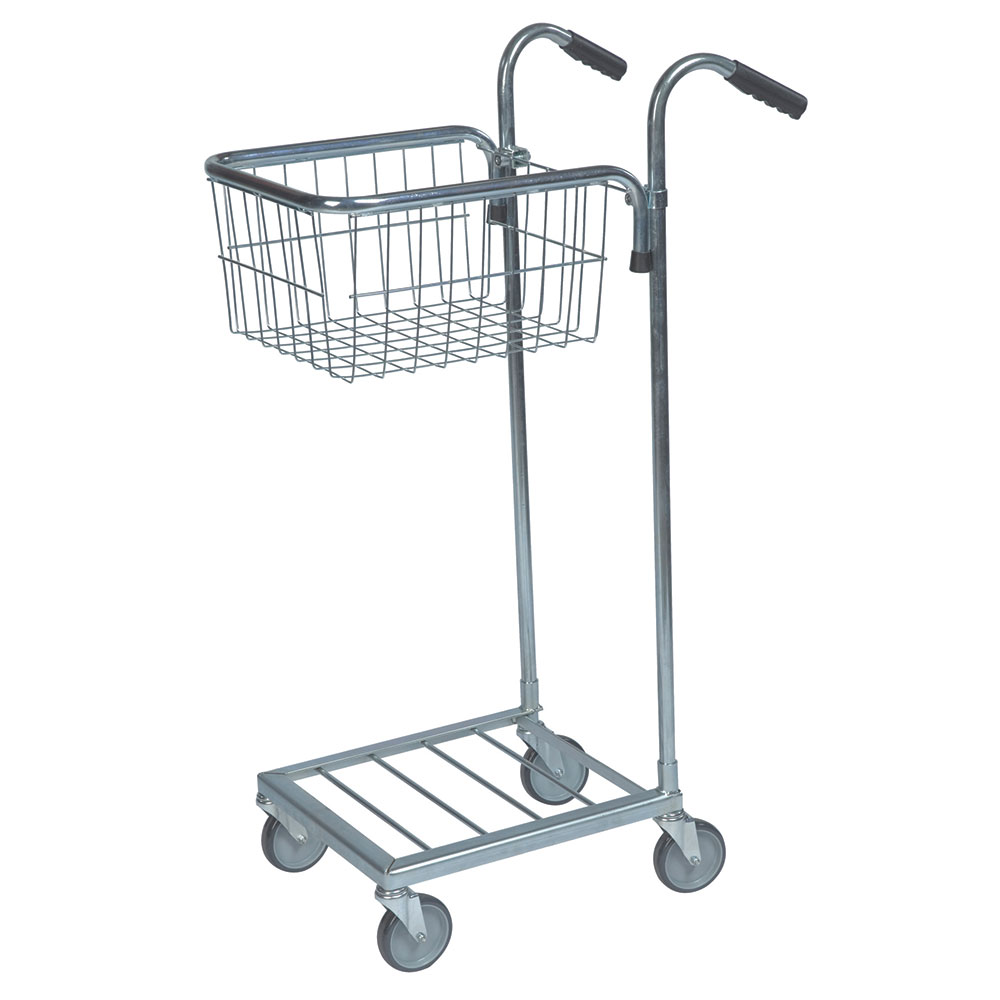 Mini Office Trolley with 1 Basket - 35kg capacity - 1090 x 355 x 660