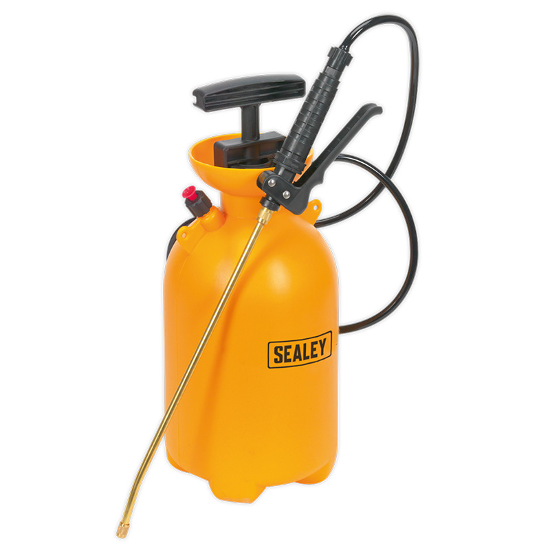 Sealey Hand-Operated Yellow Pressure Sprayer Bottle - 5L