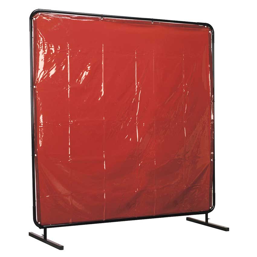 Sealey Workshop Welding Curtain & Frame 1.8m x 1.75m -  BS EN 1598