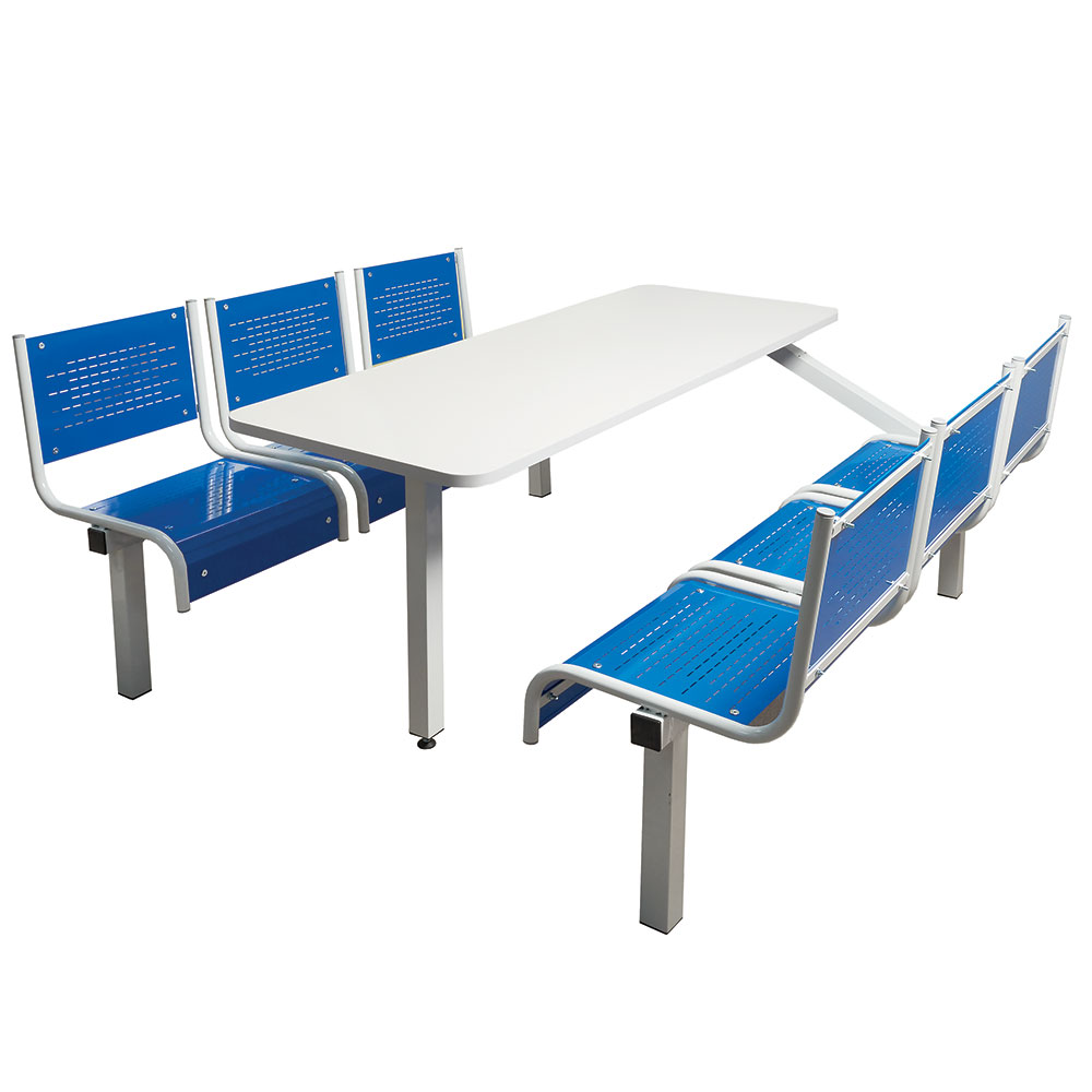 Spectrum 6-Seater Canteen Table & Chairs Furniture Unit