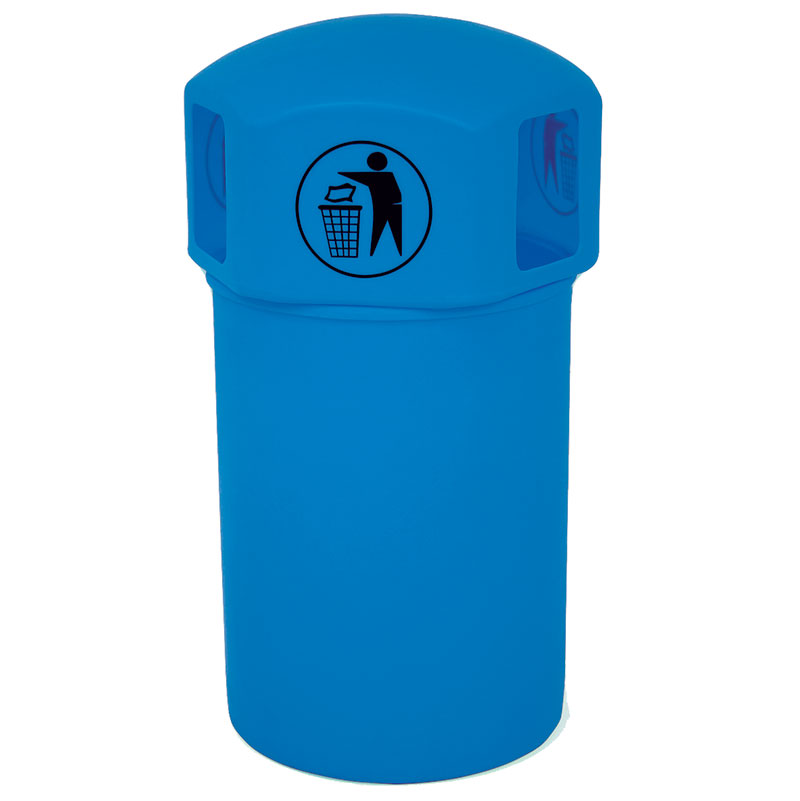 145L Light Blue Spacebin with Tidy Man logo 