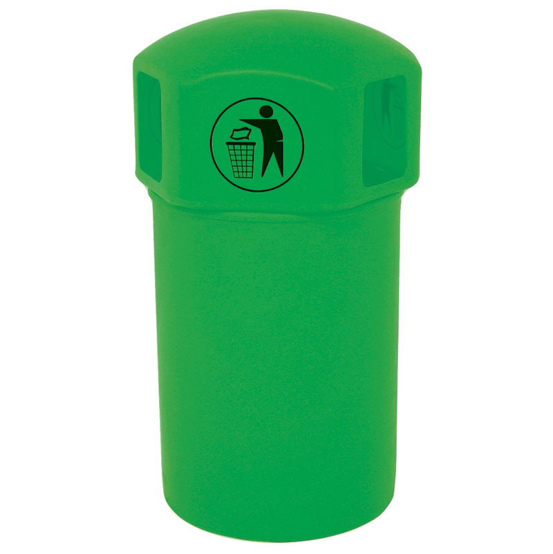 145L Green Spacebin with Tidy Man logo 