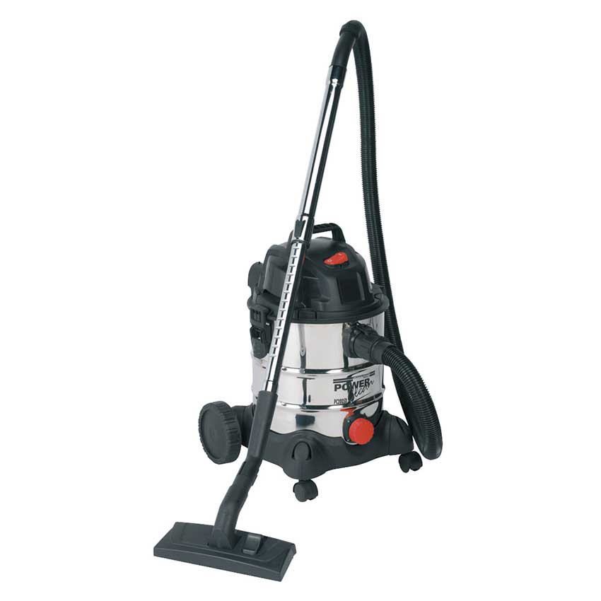 Sealey 20L Wet & Dry Vacuum Cleaner with Stainless Steel Drum 1250W/230V
