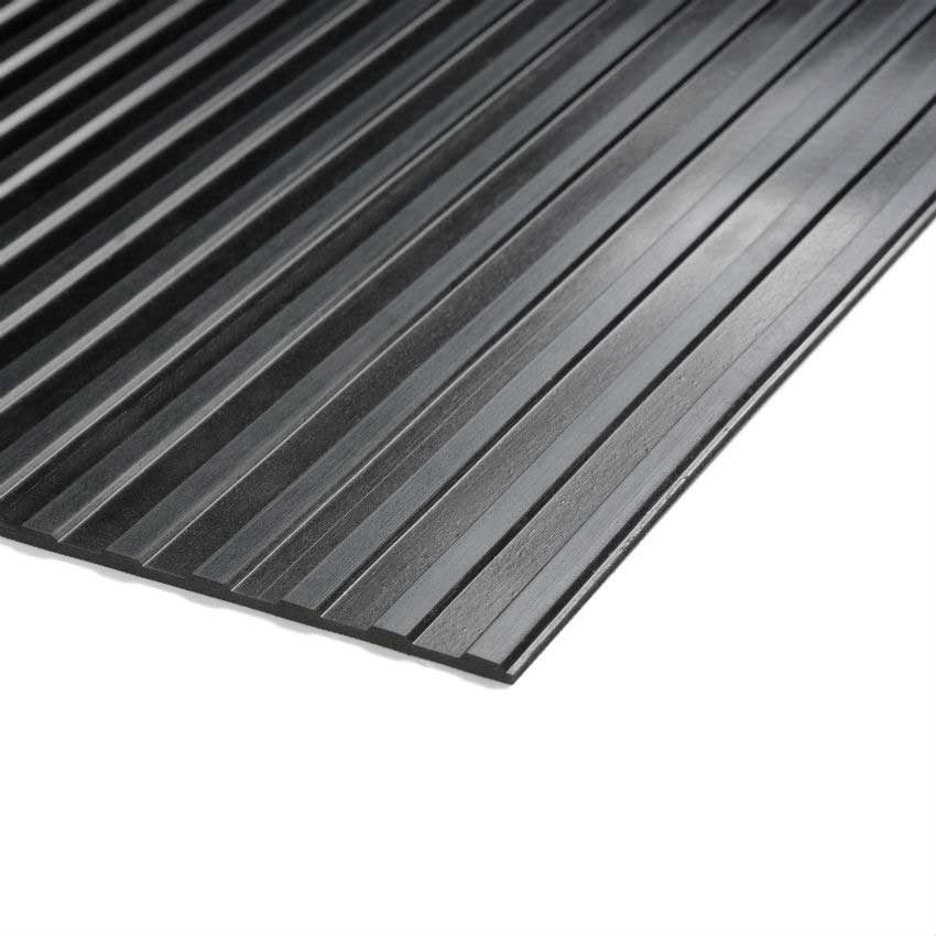 Cobarib Wide Rib Rubber Matting - per Metre 3mm Thick x 900mm Wide