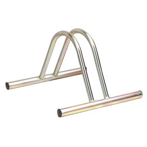 Single Zinc Plated Floor Bike Rack