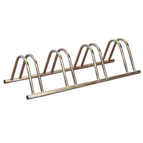 4 Cycle Zinc Plated Floor Bike Rack