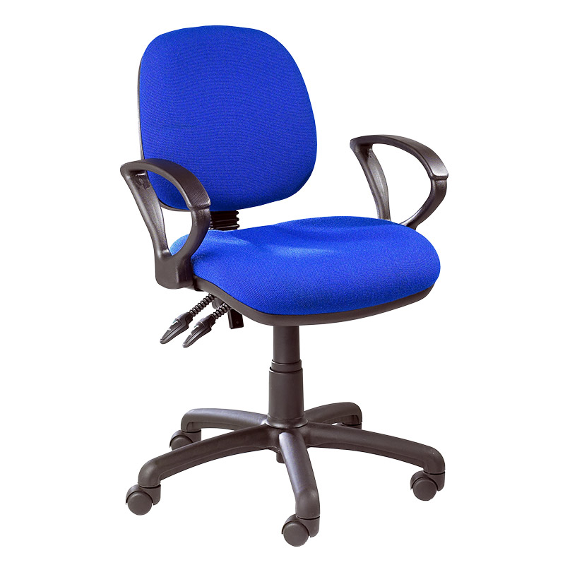 Adjustable Operator Chair with castors - height adjustment 430 to 570mm - Available in fabric or vinyl 