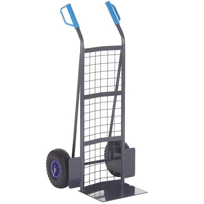 Apollo 300kg Sack Truck with Curved Mesh Back - 1150 x 500 x 540mm