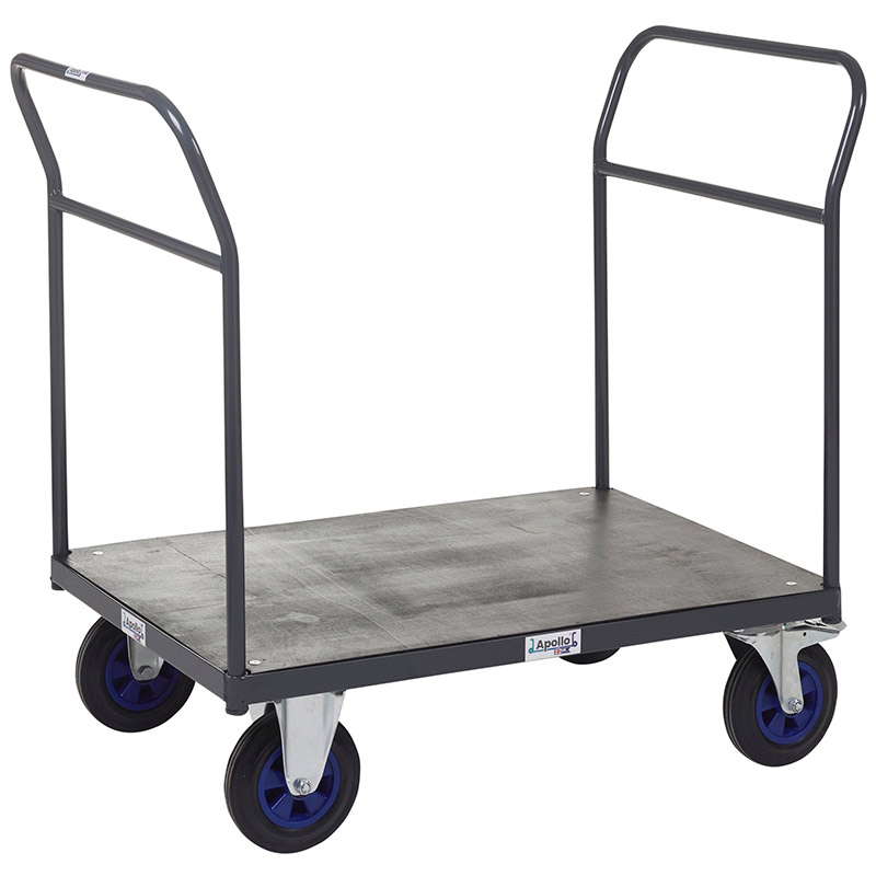 Apollo Platform Truck with Double Bar End - Grey -1000 x 700mm Platform