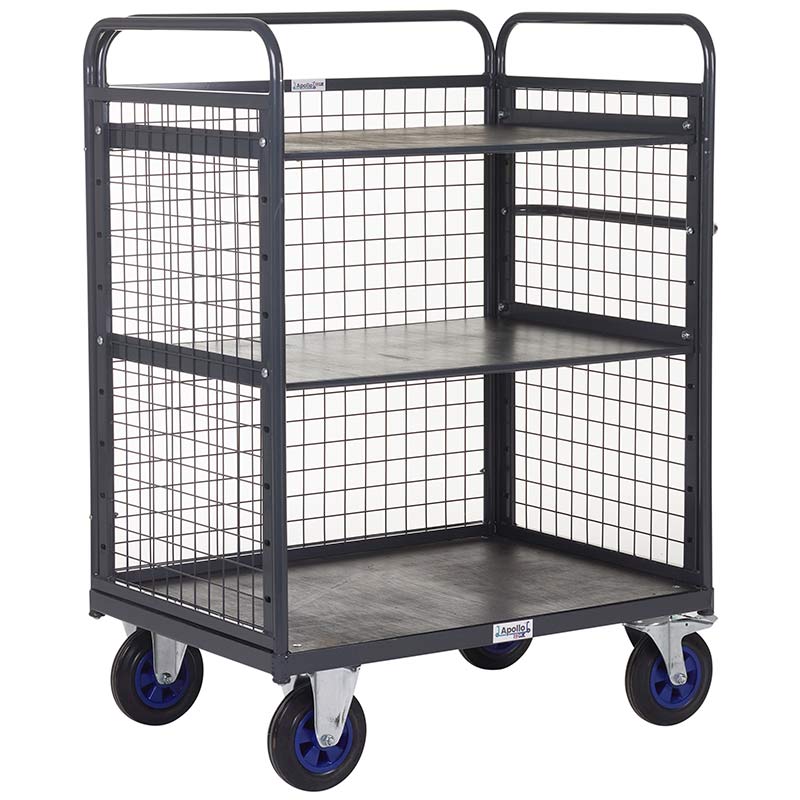 Apollo 600kg Distribution Truck Mesh Sides, Back -2 Adjustable Shelves - 1100 x 1000 x 700mm
