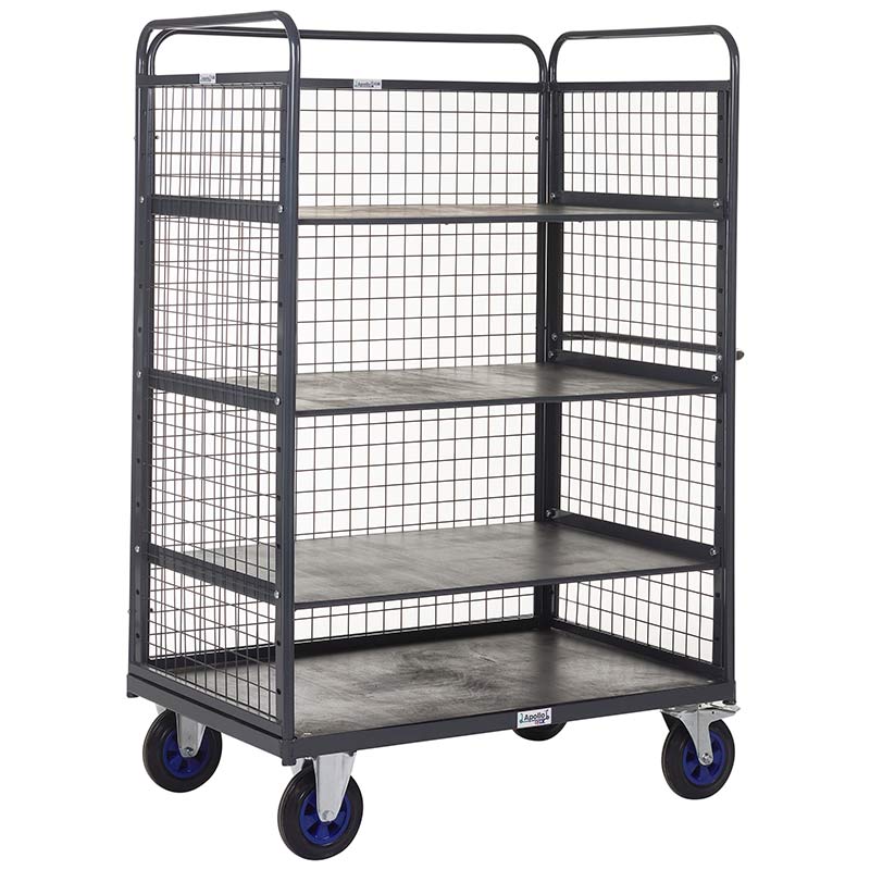 Apollo 600kg Distribution Truck with Mesh Sides & Back 3 Adjustable Shelves - 1500 x 1200 x 800mm