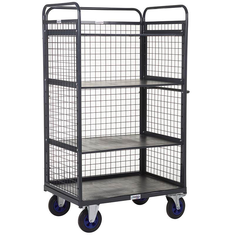 Apollo 600kg Distribution Truck with Mesh Sides & Back 3 Adjustable Shelves - 1500 x 1000 x 700mm