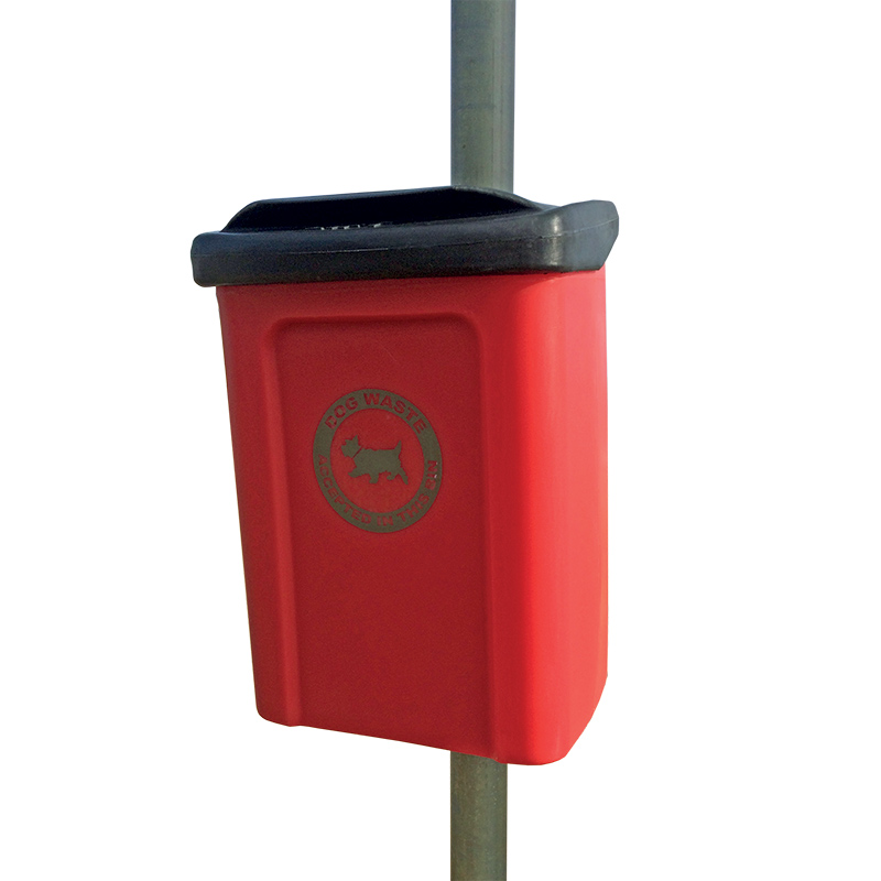 Apollo Post or Wall Mounted Dog Waste Bin