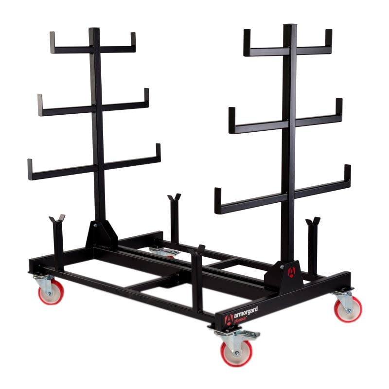 Armorgard PipeRack Mobile Pipe Storage Rack - certified 1 tonne storage capacity