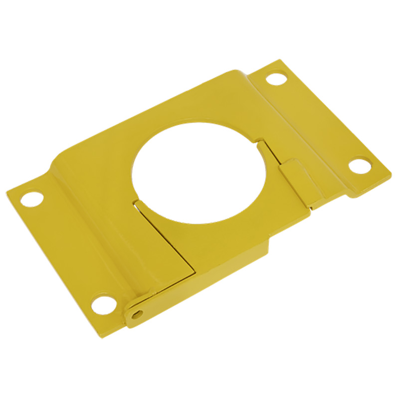 Removable Steel Base Plate for Locking Yellow Safety Bollards