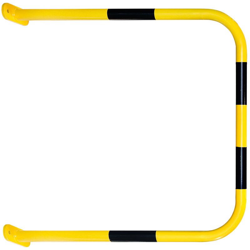 BLACK BULL SafeWall Indoor Wall-Mounted Protection Guard - 1000 x 1000mm - Yellow & Black