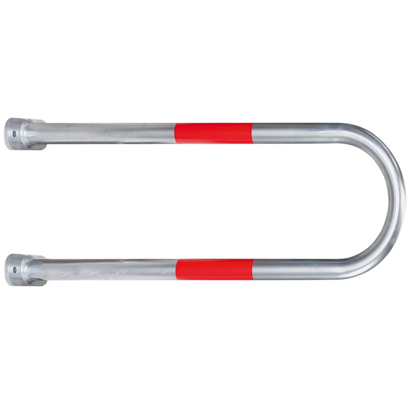 BLACK BULL SafeWall Outdoor Wall-Mounted Protection Guard - 1000 x 350mm - Silver with Red Reflective Bands