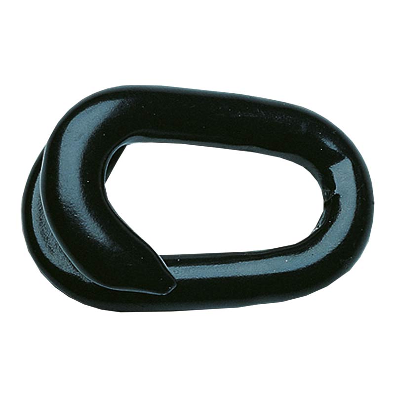 7mm Black Plastic Coated Galvanised Steel Chain Connecting Quick Link