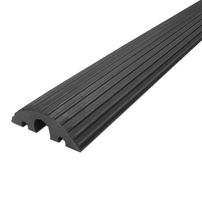 Rubber External Cable Protector - 40 Tonne Load Capacity - Black - 1.2m long