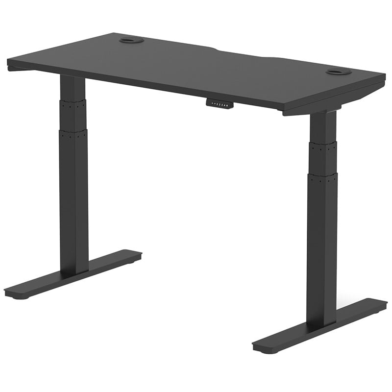 Black Series Height Adjustable Desk - 660-1310 x 1200 x 600mm