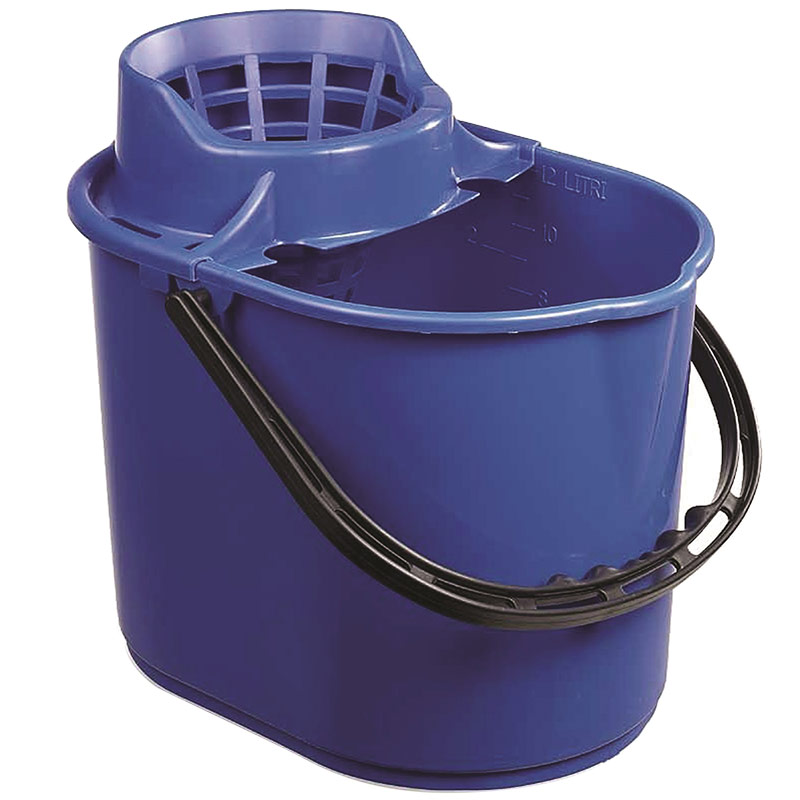 Blue 12L Mop Bucket with Wringer