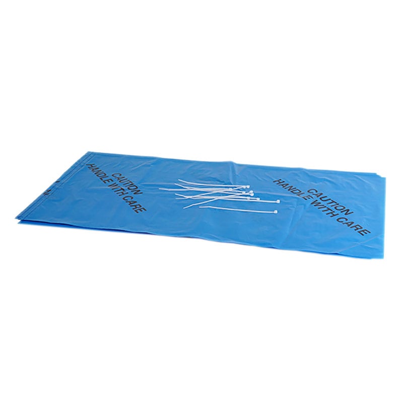Blue Hazardous Waste Bag with Cable Ties 900 x 460mm - Pack of 10