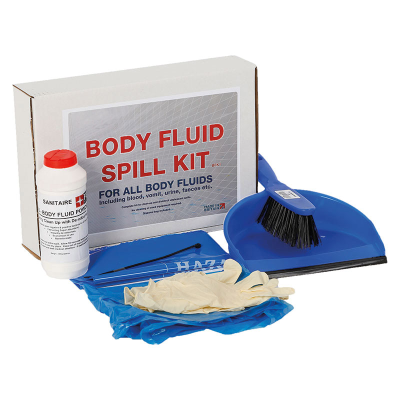 Body Fluid Bio-Hazard Spill Kit with body fluid powder 