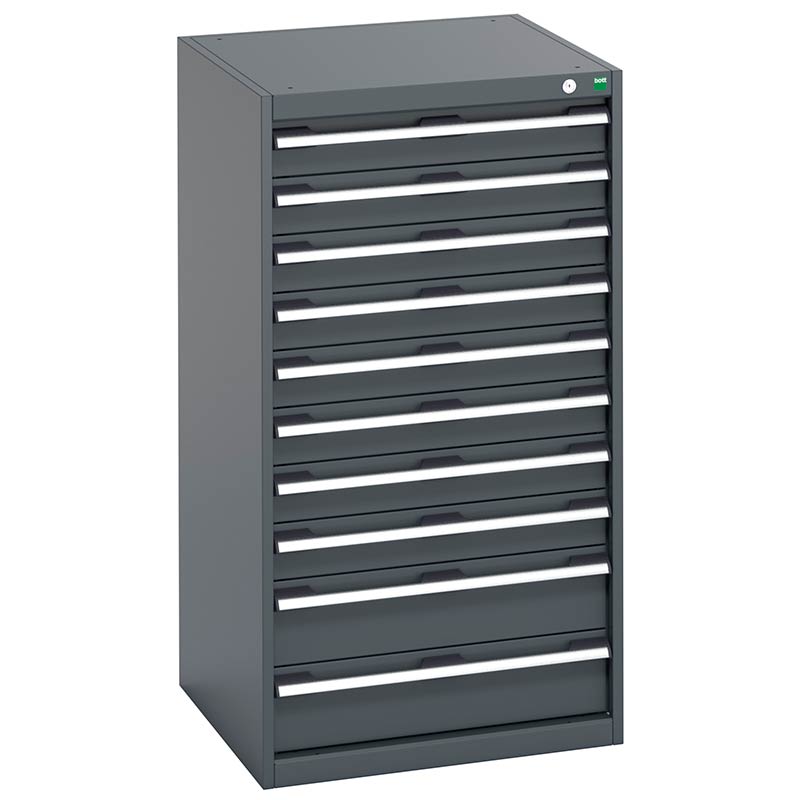Bott Cubio Anthracite Cabinet with 10 Drawers - 1200 x 650 x 650mm