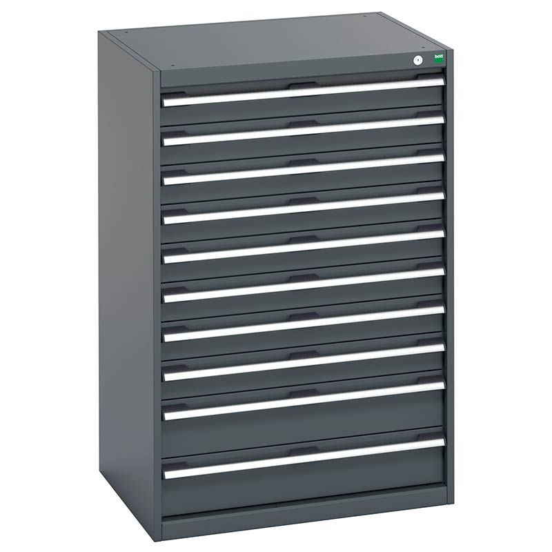 Bott Cubio Anthracite Cabinet with 10 Drawers - 1200 x 800 x 650mm