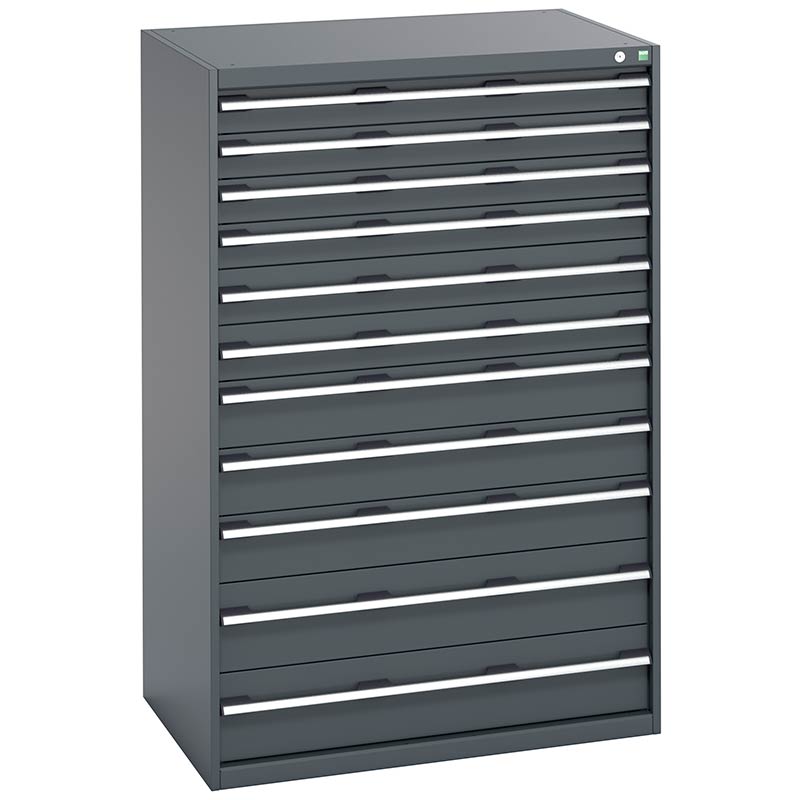 Bott Cubio Anthracite Cabinet with 11 Drawers - 1600 x 1050 x 750mm