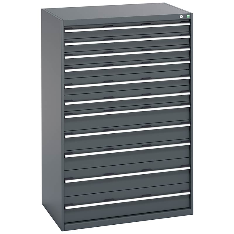 Bott Cubio Anthracite Cabinet with 11 Drawers - 1600 x 1050 x 750mm