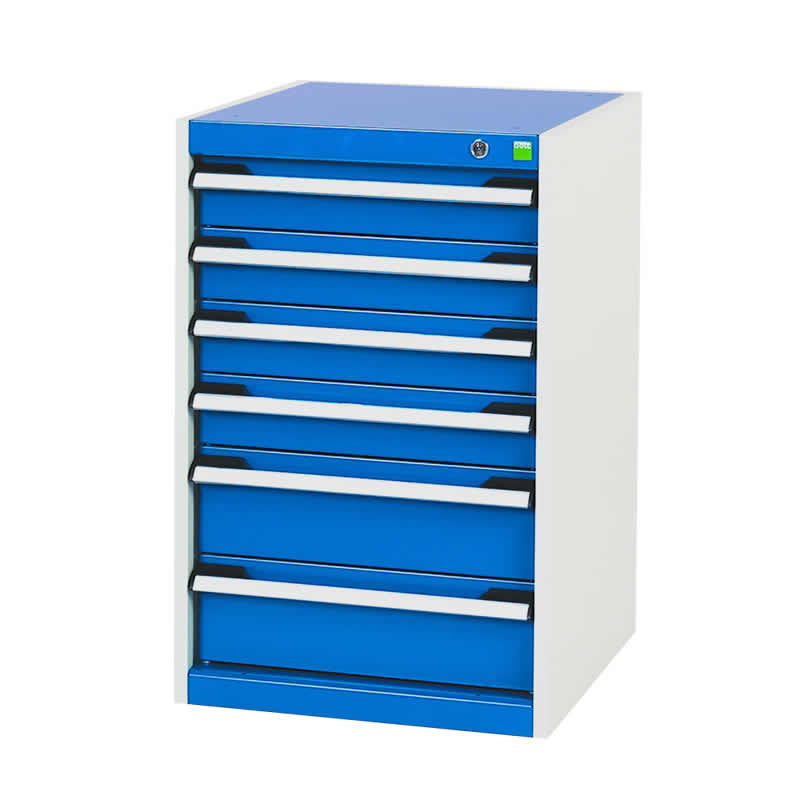 Bott Cubio Freestanding Locakable 6 Drawer Cabinet - 800  x 525 x 525mm