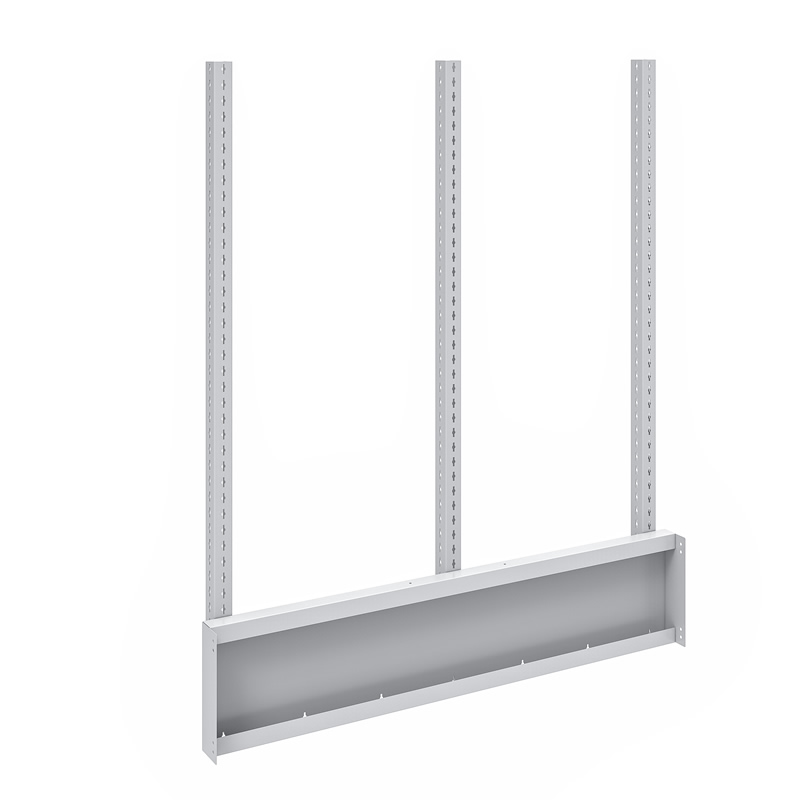 Rear Frame  Uprights 3 Pack, For Cubio Framework Bench (1.5M), WxDxH: 1466x154x1727mm, Ral 7035