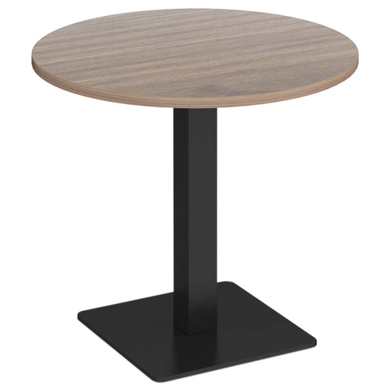 Brescia Circular Dining Table with Square Base - 725 x 800 x 800mm