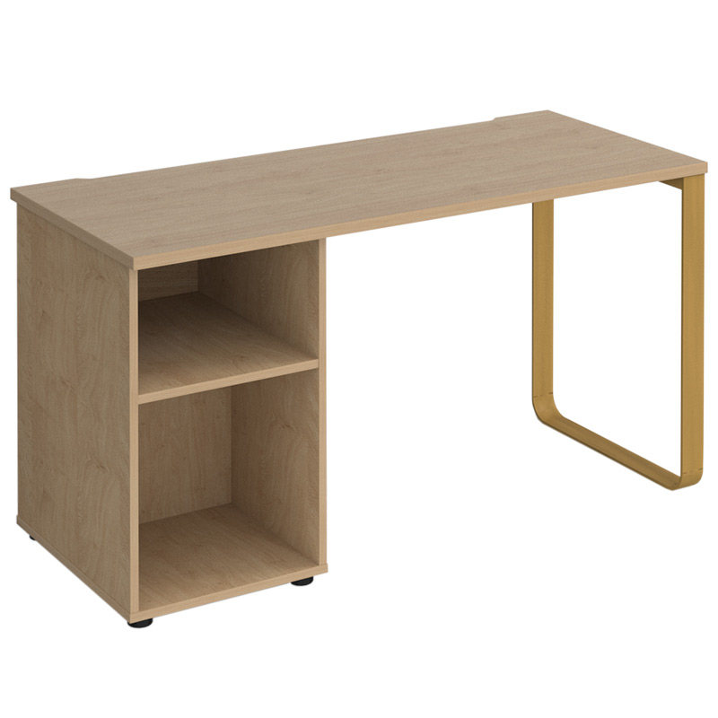 Cairo Sleigh Frame Desk with Pedestal - 730 x 1400 x 600mm