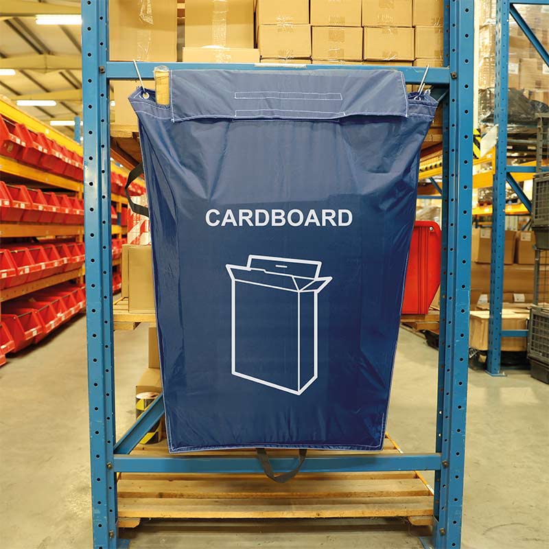 Recycling Aisle Sack, Cardboard, 920W x 1000H mm, 160L capacity 