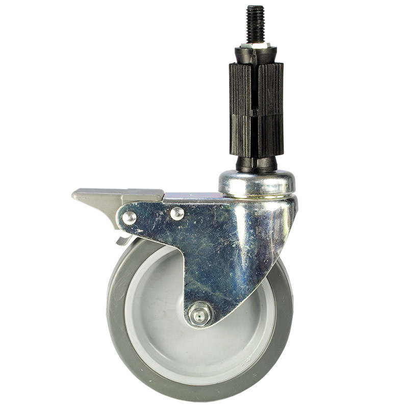 Proframe Light-Duty Wheel with Brake for Square Tube