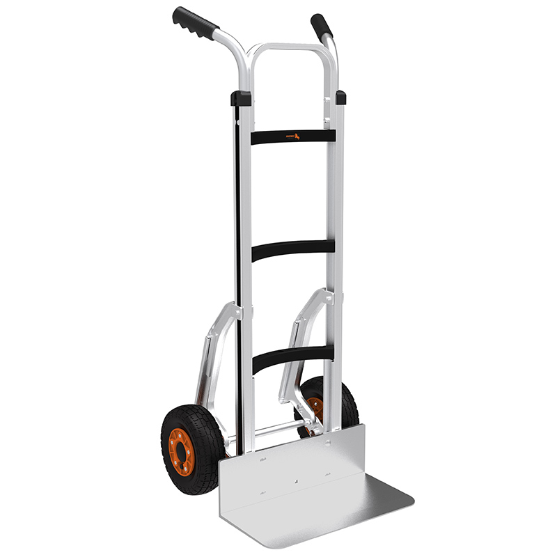 Centaur Aluminium Sack Truck with Heavy Duty Toe Plate and Stair Slides - 200kg Capacity