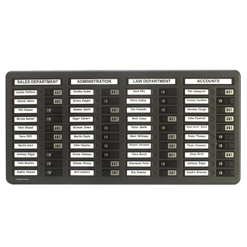 Classic In / Out Board - 40 Names