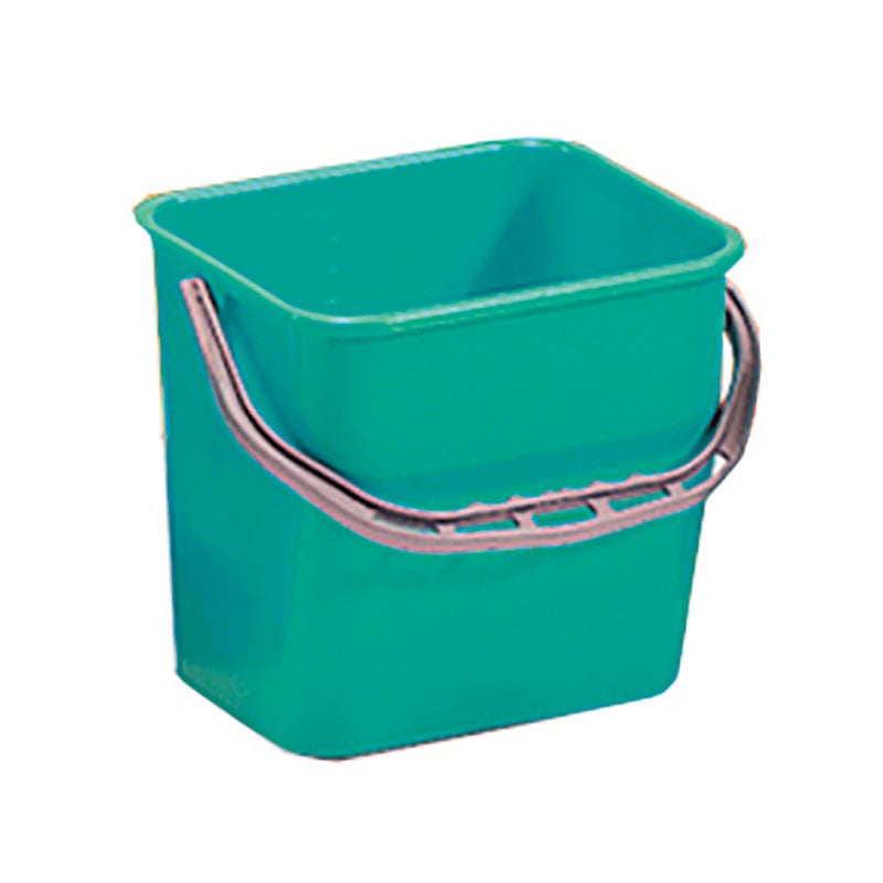 6L Green Cleaning Trolley Buckets