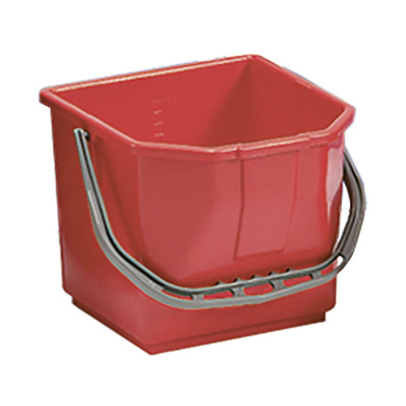 15L Red Cleaning Trolley Buckets