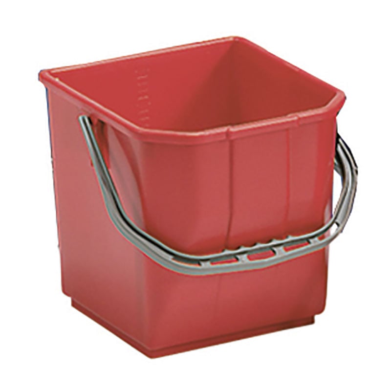 25L Red Cleaning Trolley Buckets