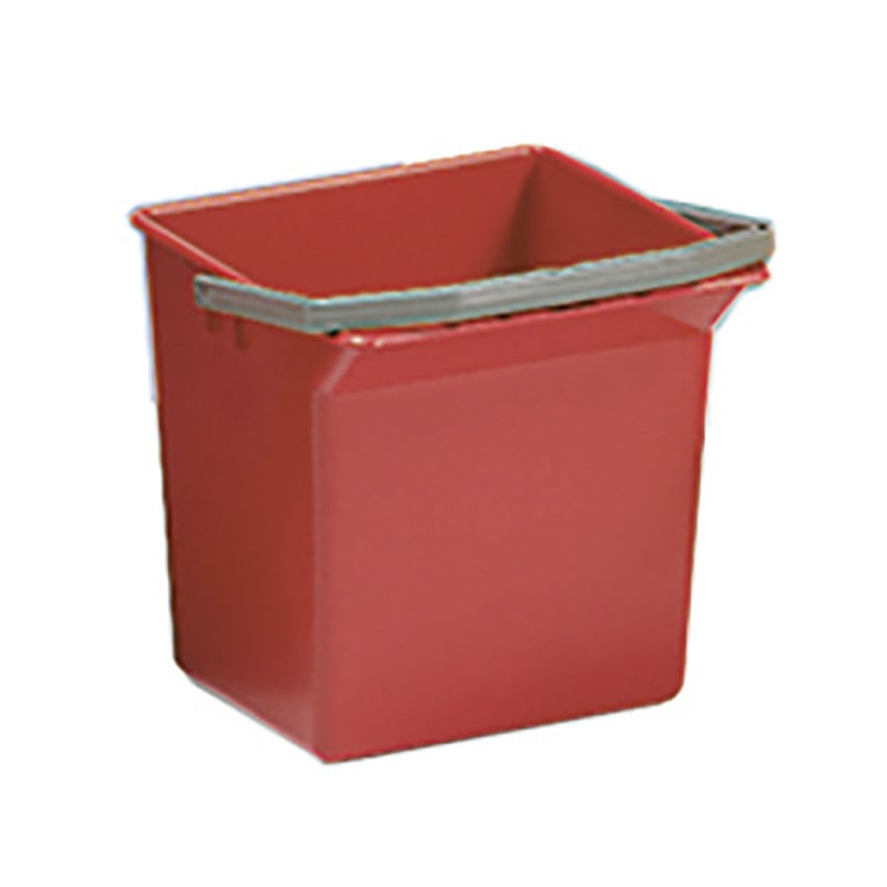 4L Red Cleaning Trolley Bucket