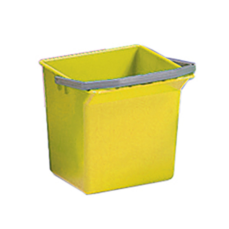 4L Yellow Cleaning Trolley Bucket