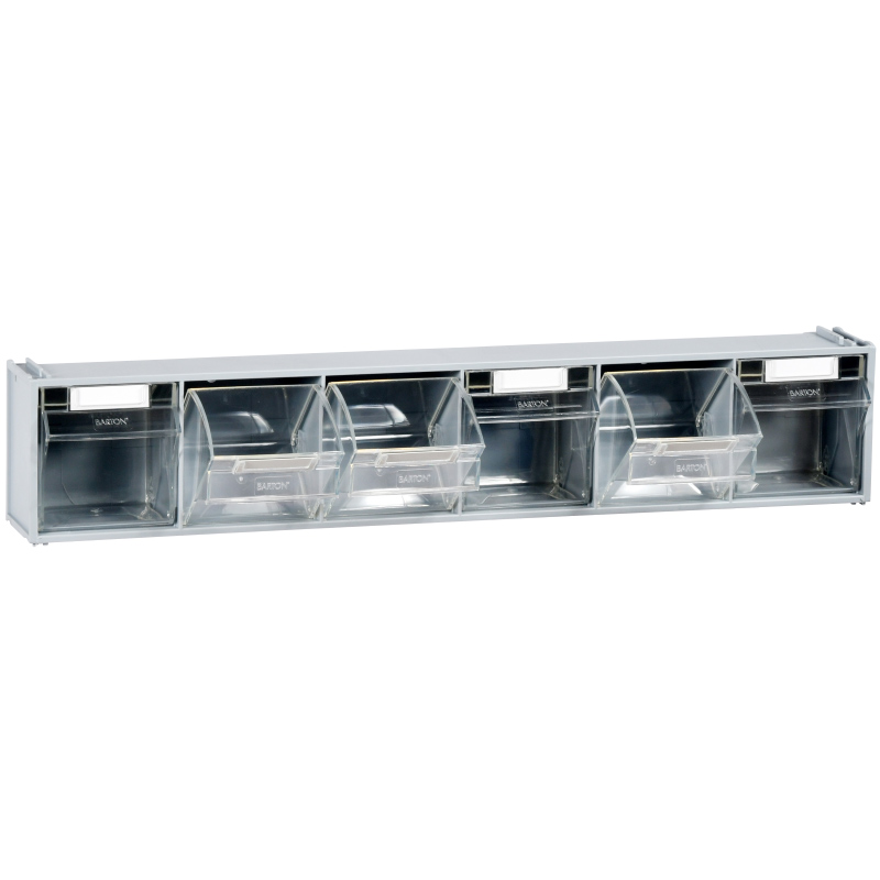 Clearbox Tilt Box - 6 bin Storage Drawer system - 112 x 95 x 600mm