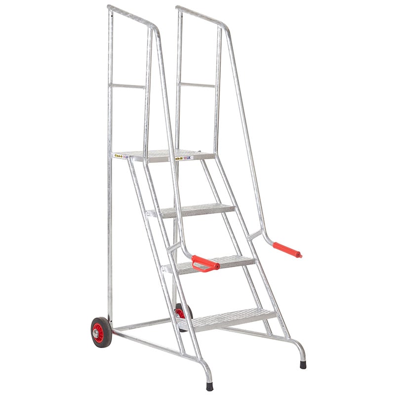 Climb-It 4-Tread Loading Steps - Galvanised - 1730 x 610mm 