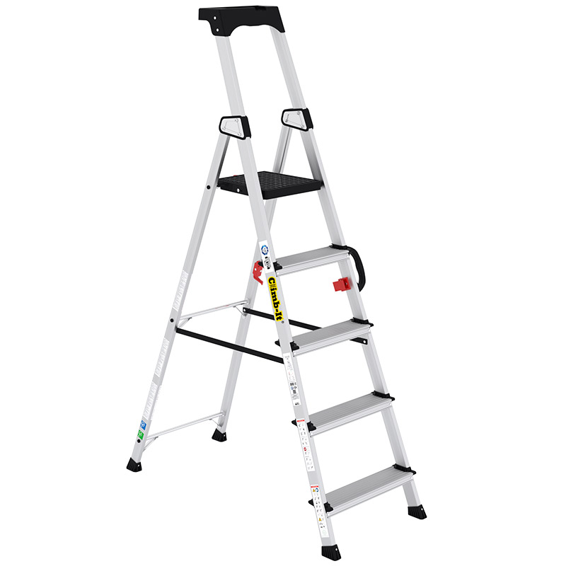 Climb-It Professional Stepladders with Carry Handle - 5 Tread